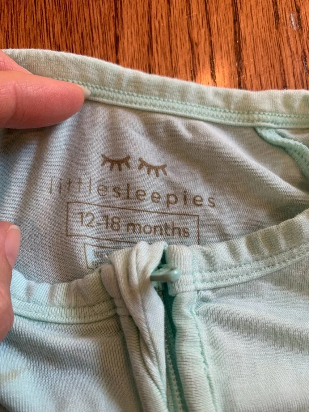 Little Sleepies Through My Telescope & Light Aqua Zippy Pajamas Lot (2) | 12-18M